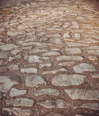 réalisation de dallage en opus incertum