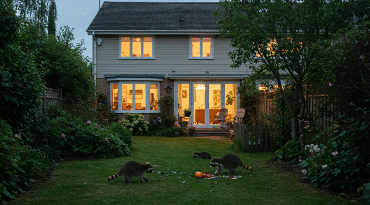 La présence des ratons laveurs