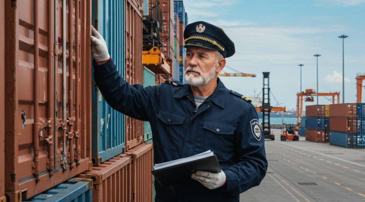 Un contrôle douanier