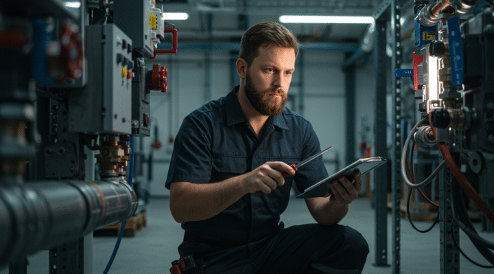 Un plombier professionnel