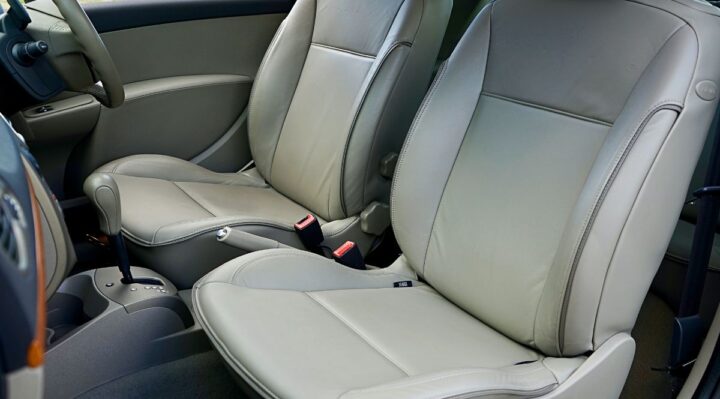 La sellerie d'une voiture