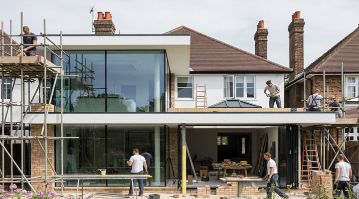 Une extension de maison