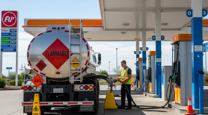 Livraison de produits pétroliers