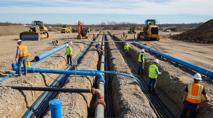 Préparation de terrain avant construction