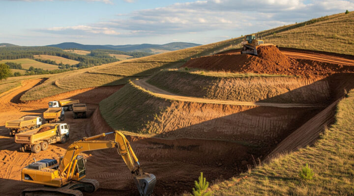 Terrassement en pente