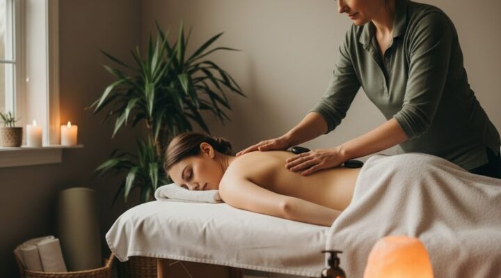 Séance de massage