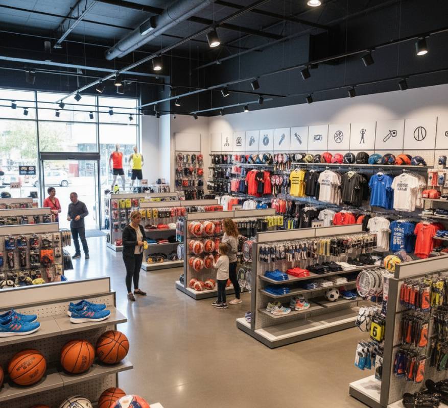 Vente d'articles sportifs