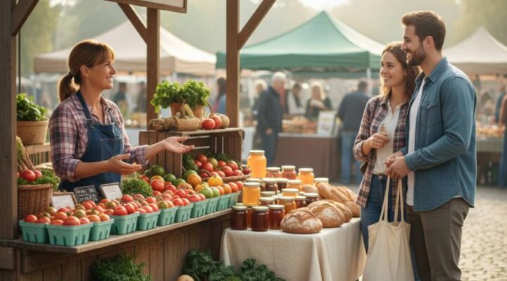 Vente de produits locaux frais