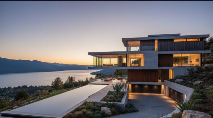 Villa ayant une architecture moderne