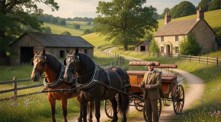 Service de location d'attelage avec chevaux