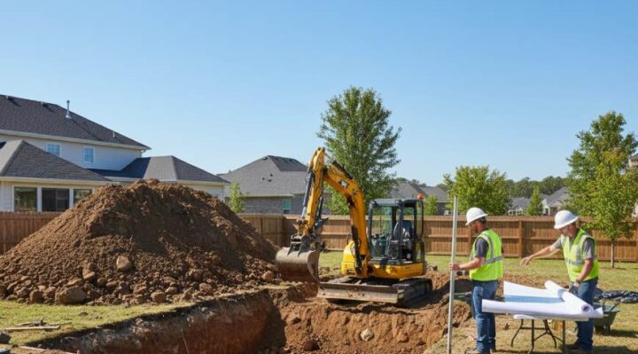 Travaux de terrassement de piscine
