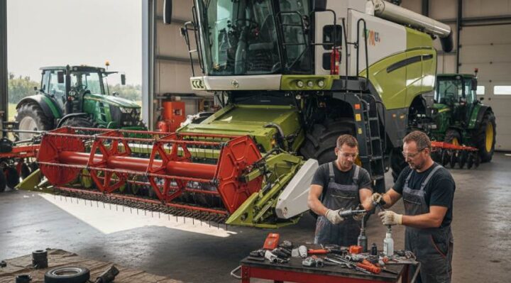 Maintenance d'engin agricole