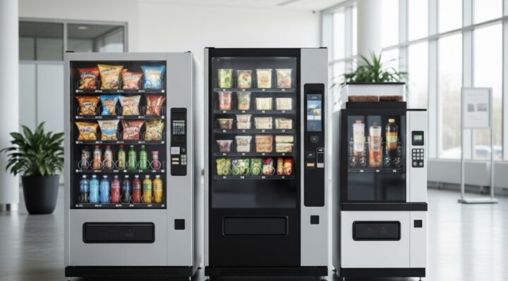 Distributeurs automatiques de marchandises alimentaires