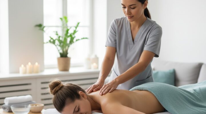 Séance de massage à domicile