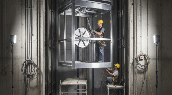 Travaux de rénovation d'ascenseur
