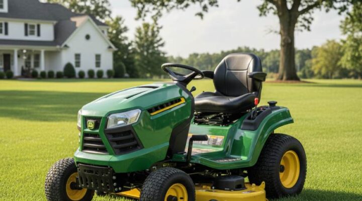 Tondeuse autoportée robuste, performante et durable