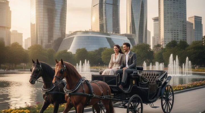 Sortie romantique en attelage