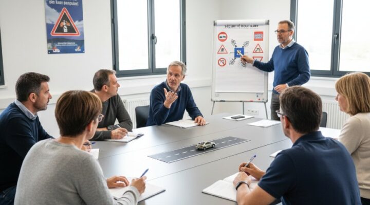 Séance de stage de récupération de points de permis