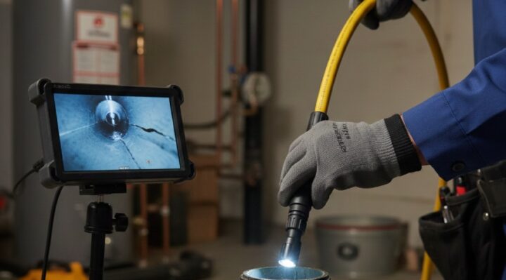 Inspection de drain par caméra par des professionnels