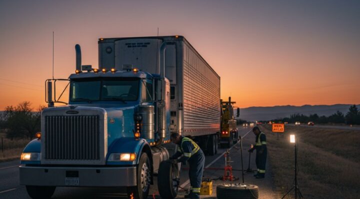 Dépannage de véhicule poids lourd