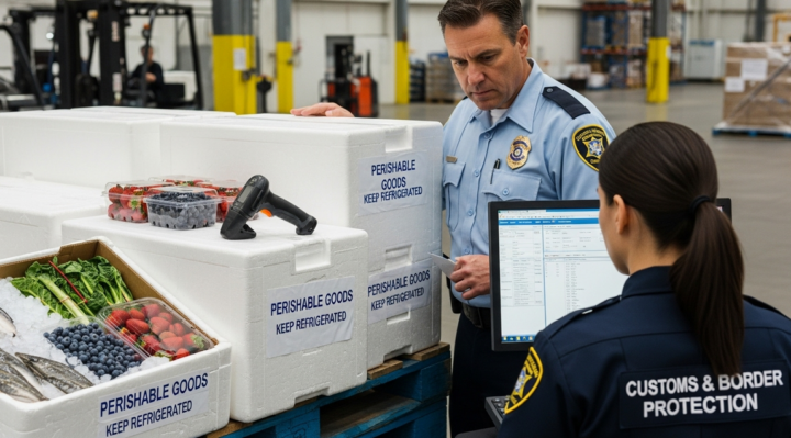 Douane et denrées périssables
