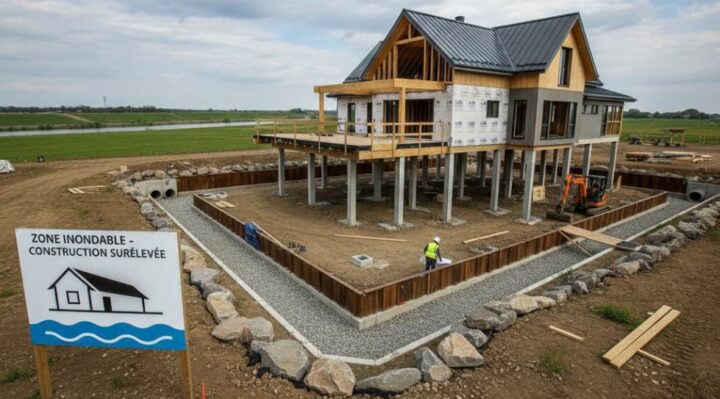 Construction zone inondable